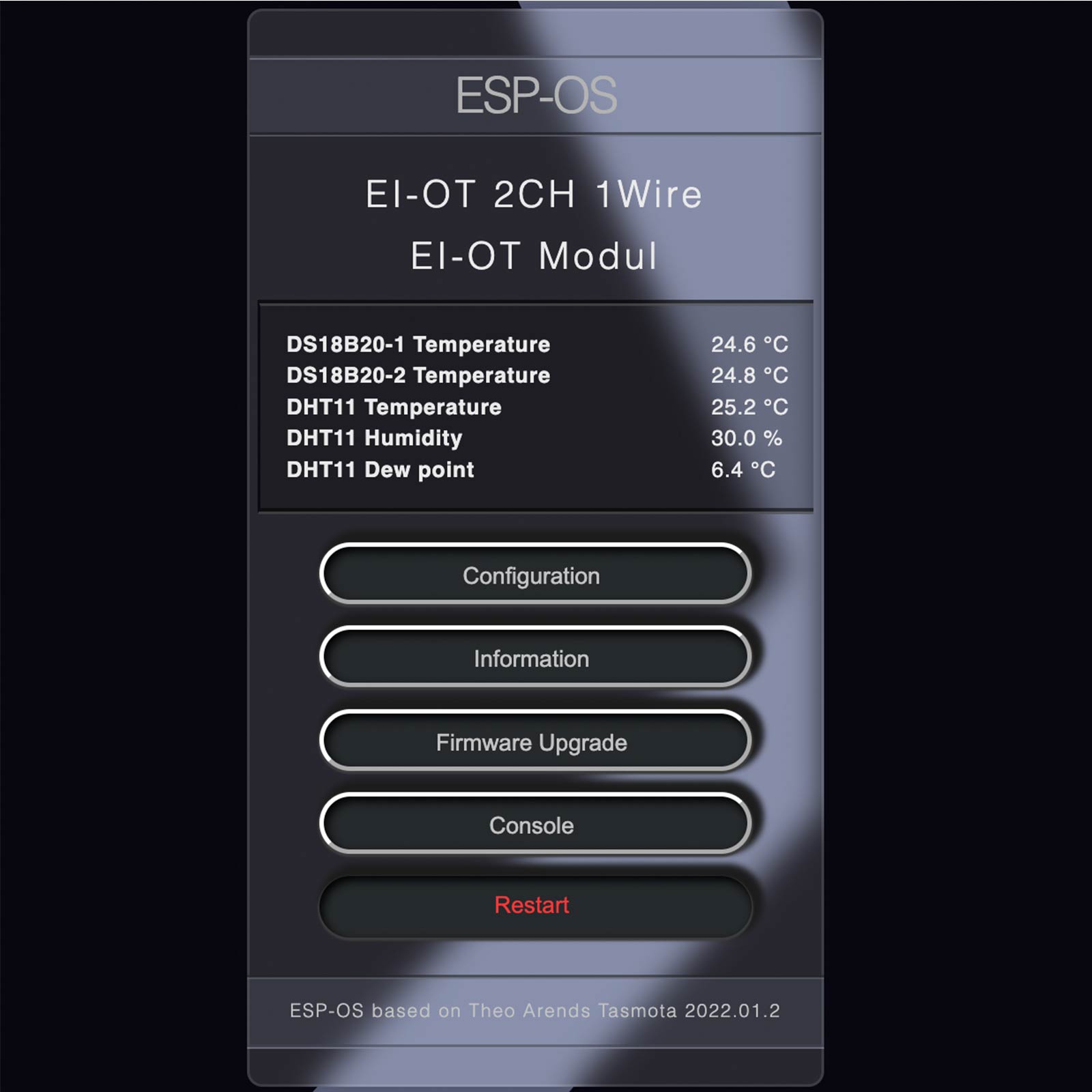 ESP-OS EI-OT ESP8266 Temperatursensoren