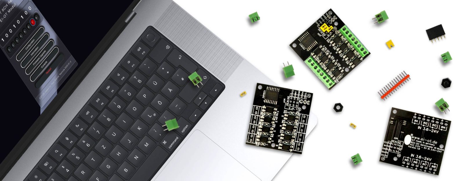 PCF8574 I2C 8 Kanal Optokoppler Trigger Modul Bausatz