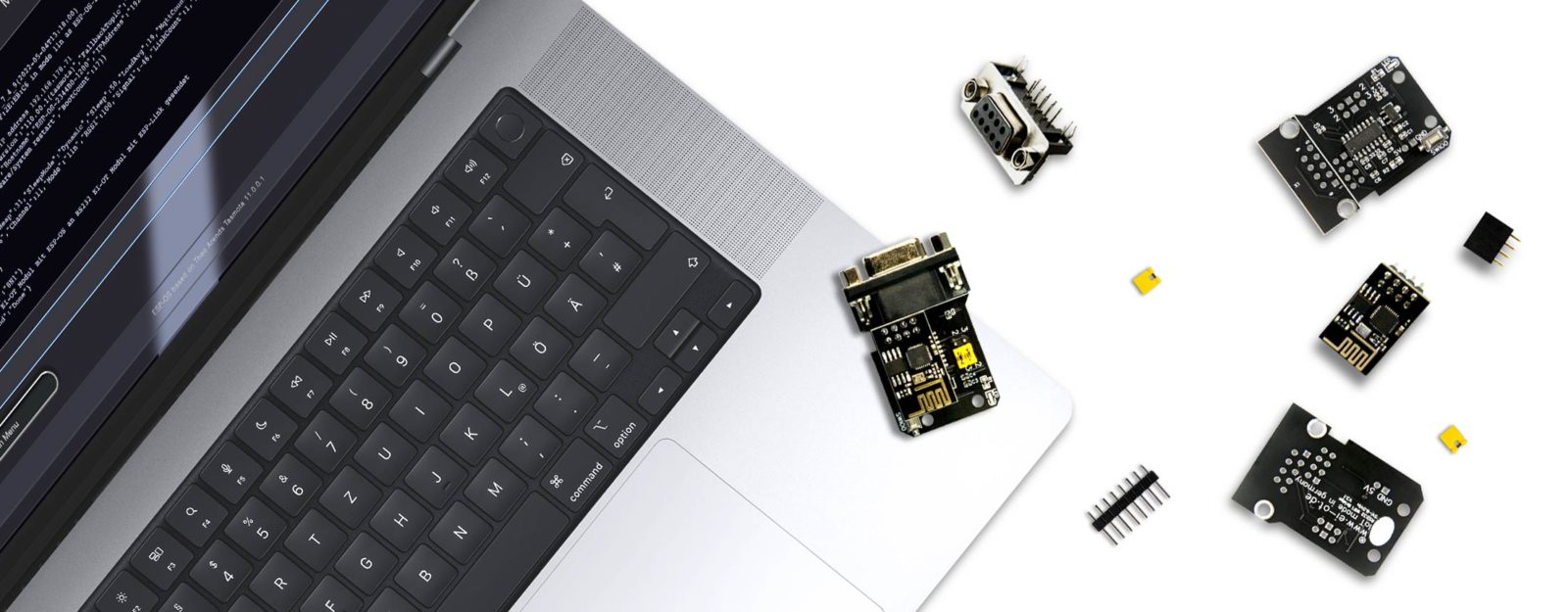 ESP8266 Tasmota RS232 WiFi Bridge Modul Bausatz