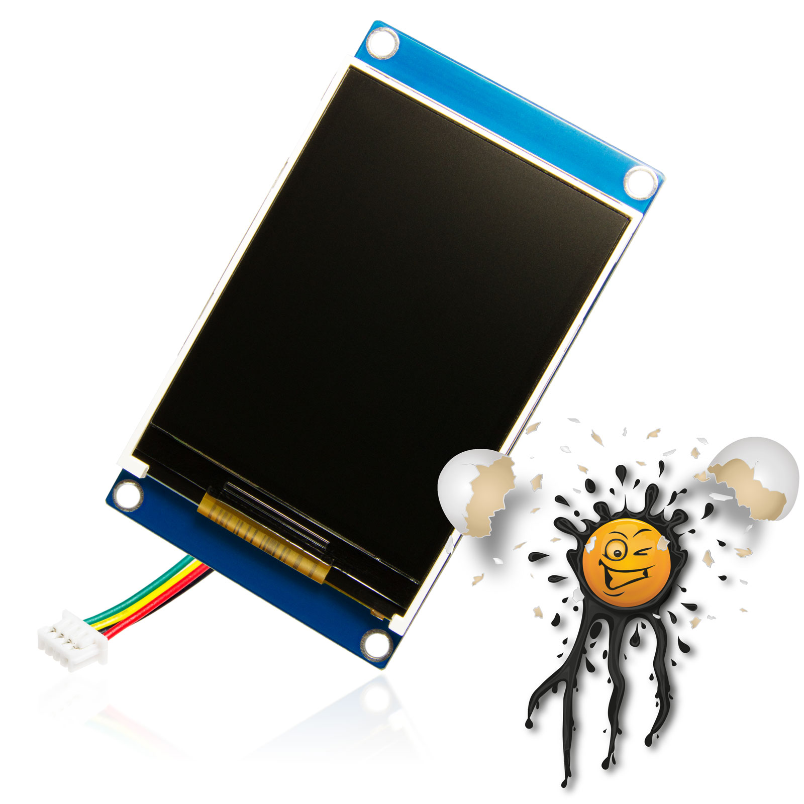 easy seriell UART 2,4 inch TFT Farb Display mit JST Adapterkabel