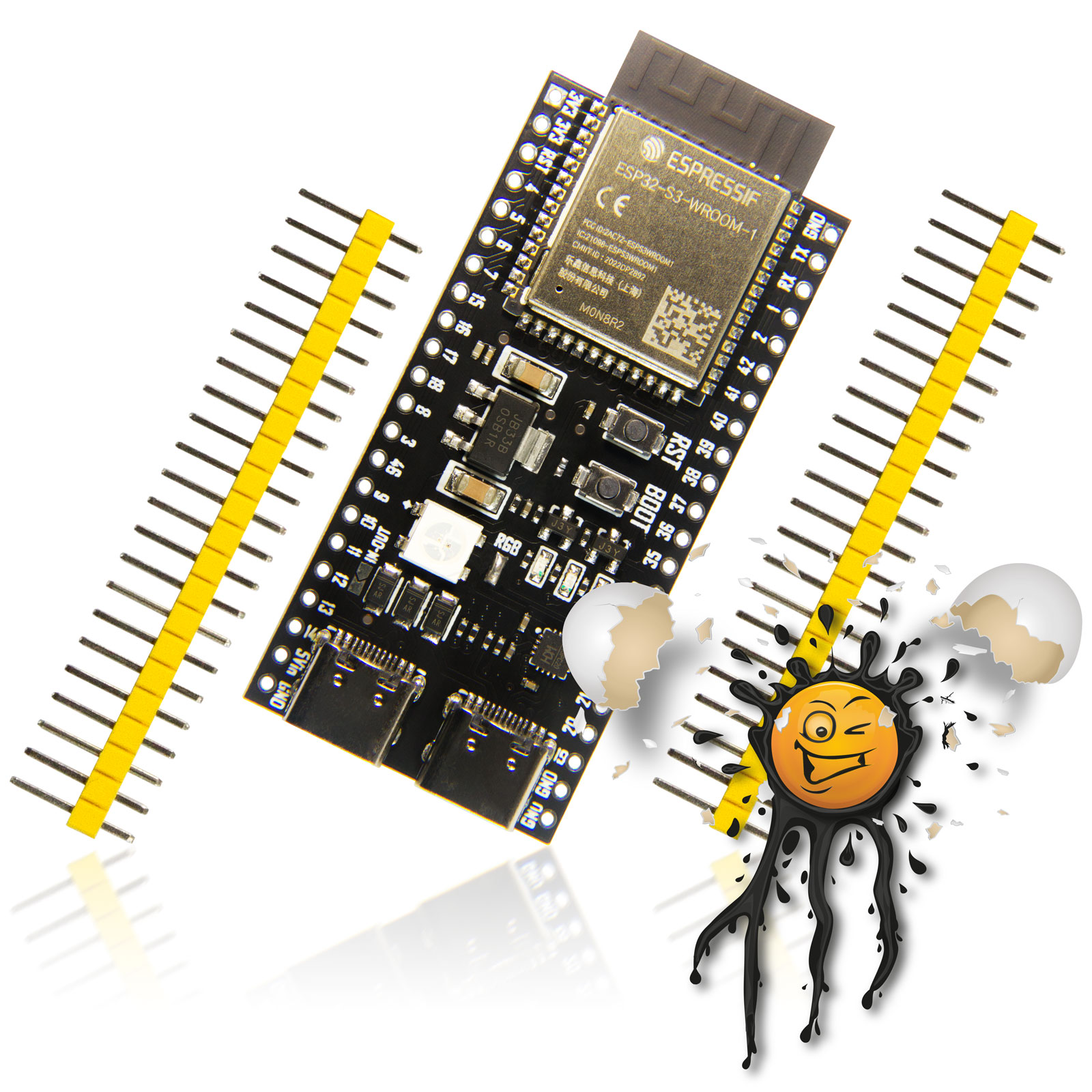 ESP32-S3 VCC-GND dual USB-C Development Board