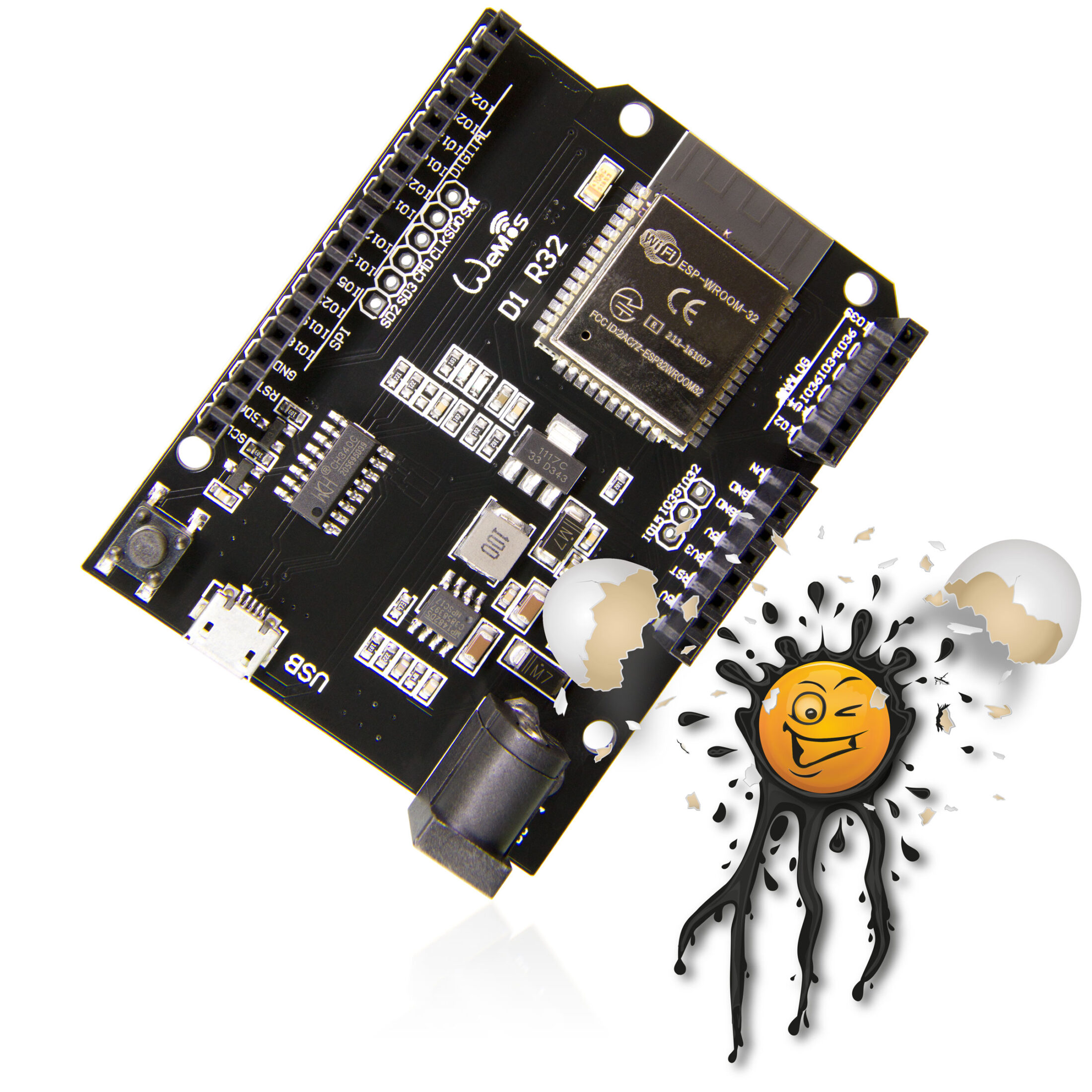 ESPDUINO-32 WROOM32 CH340 Arduino Development Board USB-Micro
